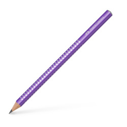 Zestaw Jumbo Sparkle Pearly&Sleeve (ołówek+temperówka+gumka) fioletowy