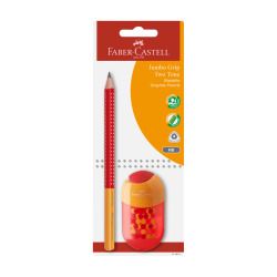 Zestaw Jumbo Grip Two Tone ołówek+temperówka z gumką