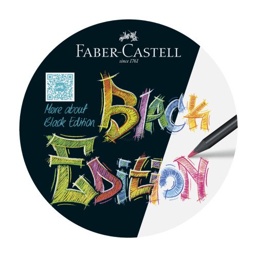 Crayons de couleur FC Black Ed. Boite en carton (Black Edition) - Faber  Castell FC-116450
