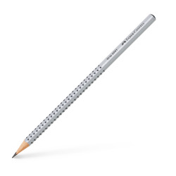 Zestaw ołówków Grip 2001 Srebrny 3x ołówek  +gumka