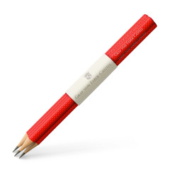 Ołówek  Graf von Faber-Castell Guilloche India Red 3 szt.