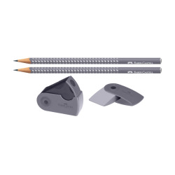 Zestaw Sparkle Dapple Gray 2 ołówki+ temperówka Sleeve Mini + gumka Sleeve mini
