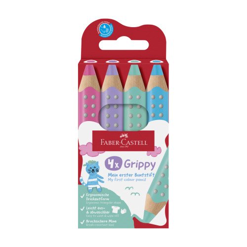 Kredki Grippy pastel 4 kol.