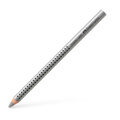 Kredka Jumbo Grip Metalik Srebrna