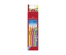 Kredki jumbo grip kpl. 5 kol. neon