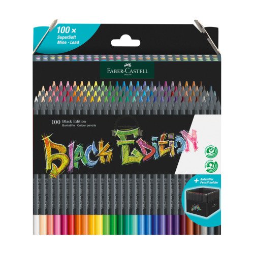 Kredki Trójkątne Black Edition 100 kol.