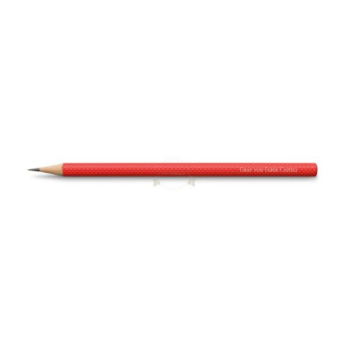 Ołówek  Graf von Faber-Castell Guilloche India Red 3 szt.