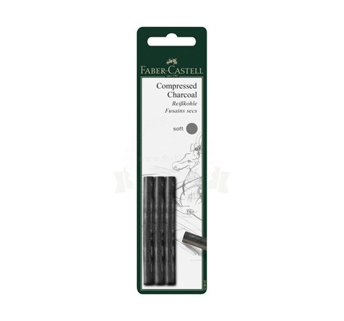 Pitt® monochrome węgiel prasowany 3 szt. soft op. blistrowe