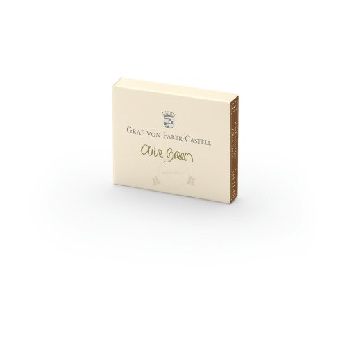 Naboje do pióra  Graf von Faber-Castell olive green 6 szt.