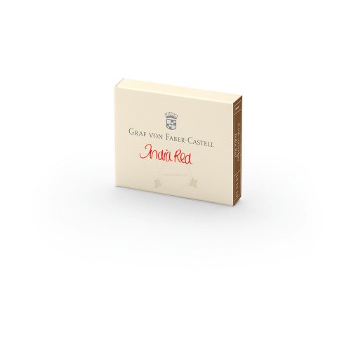 Naboje do pióra Graf von Faber-Castell india red 6 szt.