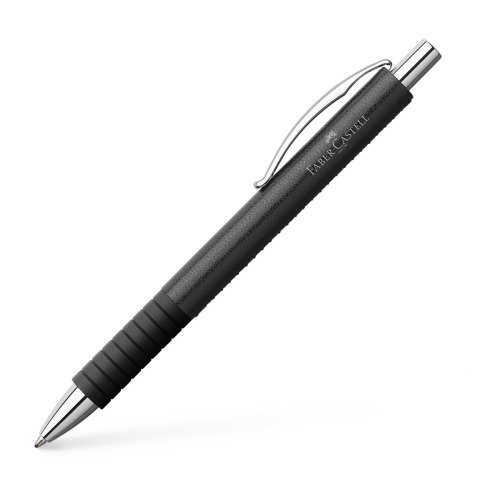 Essentio black leather długopis