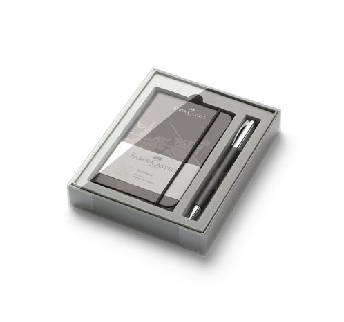 Zestaw upominkowy długopis Ambition Resin Black + notes