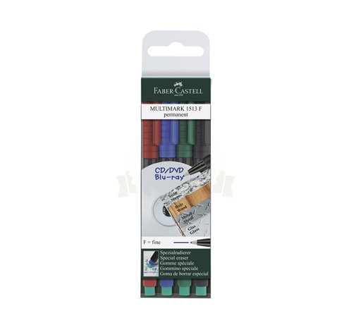 Multimark OHP Permanentny F kpl 4 szt. etui