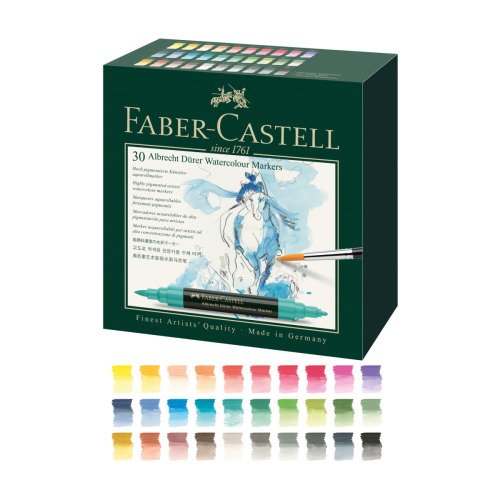 Pisaki Akwarelowe Dwustronne A.Durer Zestaw 30 Szt. Faber-Castell