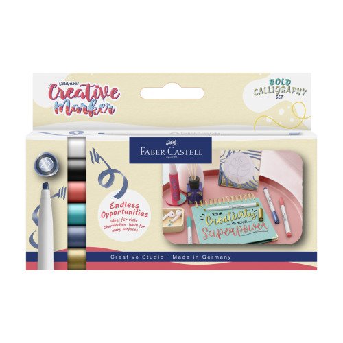 Zestaw pisaków kreatywnych Goldfaber Soft Lettering, 6 kolorów