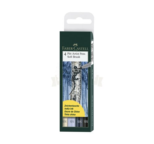 Pitt artist pen soft brush etui 4 szt.