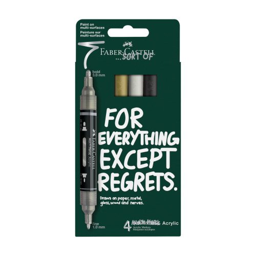 Marker akrylowy Multimark 4 kol. Classics