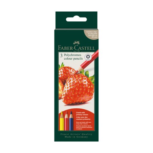Kredki Polychromos Strawberry 3 kol. zestaw testowy