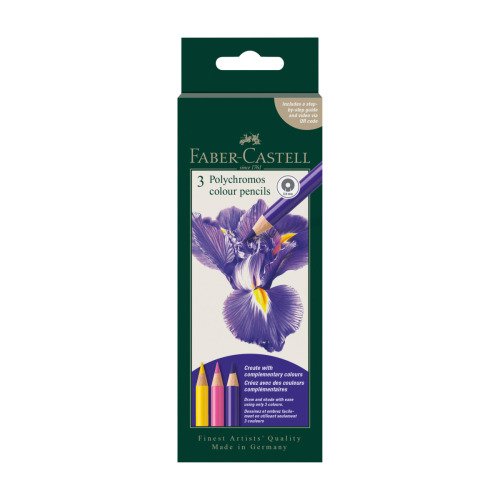 Kredki Polychromos 3 kol. zestaw testowy Iris Flower