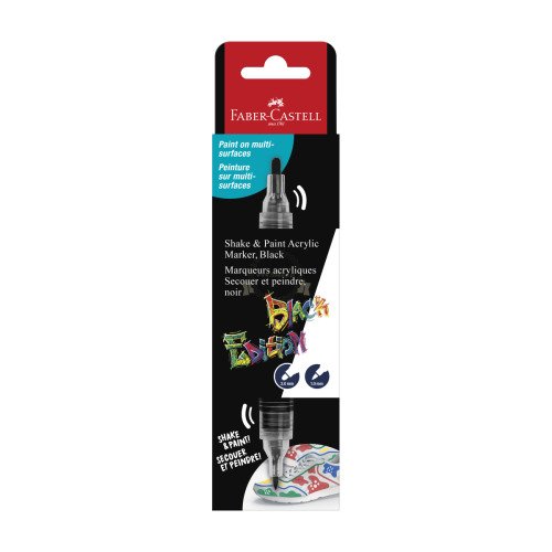 Marker Akrylowy Black Edition Shake&Paint 1 szt. Czarny