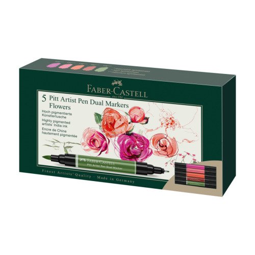 Zestaw Pitt Artist Pen Flowers etui 5 szt.